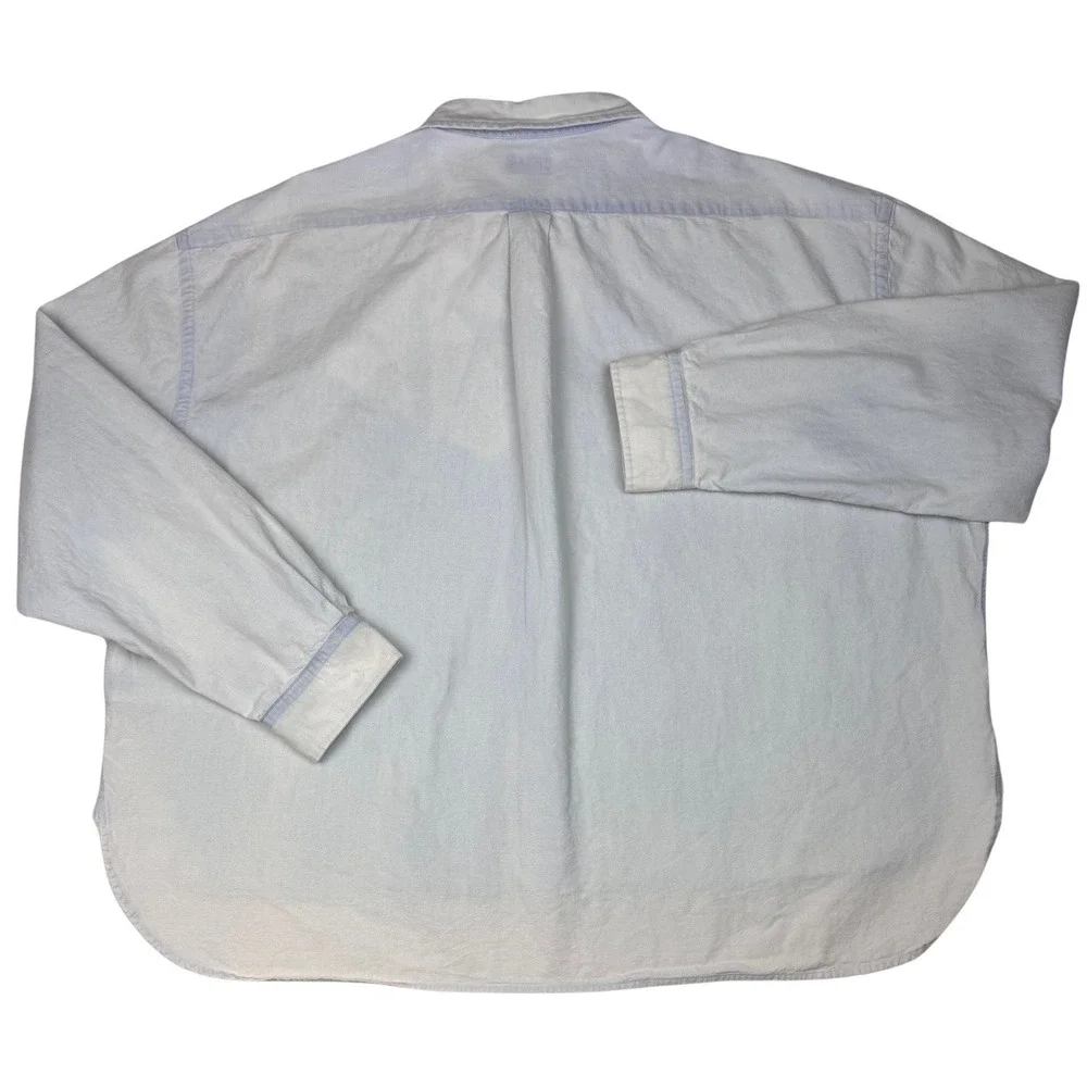 Vtg Polo Ralph‎ Lauren Shirt Button Down Long Sleeve Flash Pony Light Blue XXL